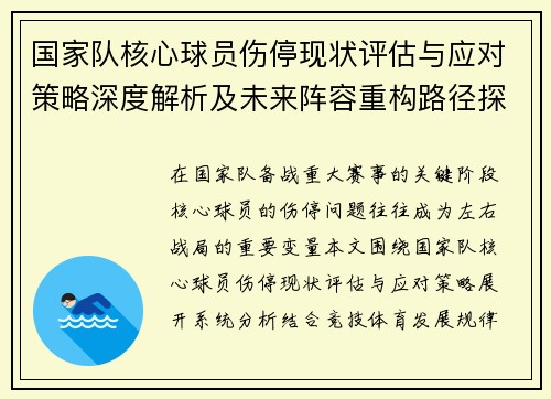 国家队核心球员伤停现状评估与应对策略深度解析及未来阵容重构路径探讨
